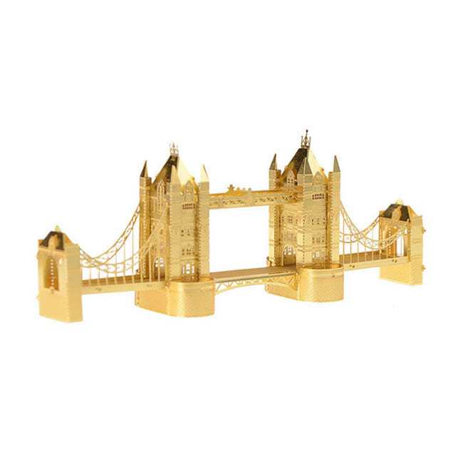 3D 메탈퍼즐 모형 런던 타워 브릿지 골드