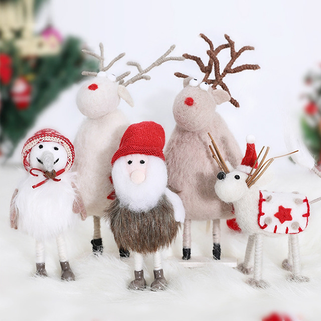 크리스마스 탁상 인형 스탠딩인형 눈사람 산타 루돌프