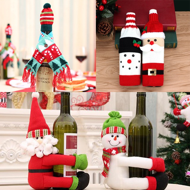 산타 모자 크리스마스 미니 트리 눈사람 와인 커버 목도리 망토 인형 고급 다이소 코스트코