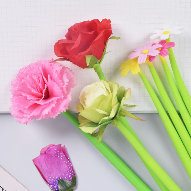 카네이션 볼펜 꽃볼펜 벚꽃 장미 튤립 변색 선물용 추천 색이 변하는 특이한 매직펜 다이소