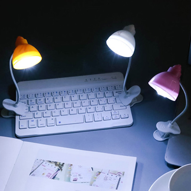 LED 집게 독서등 책상 조명 갓 단 스탠드 침대 공부 테이블 램프 무선 라이트