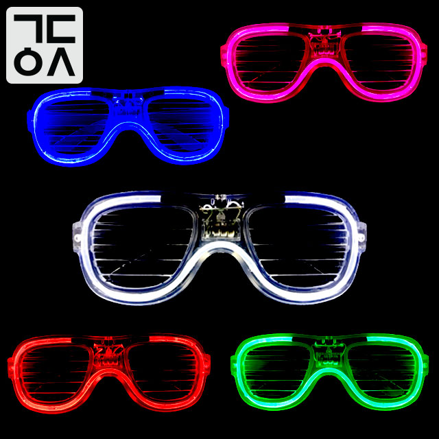 간단 LED 선글라스 특이한 야광 안경 할로윈 파티 불빛 고글 힙한 인싸 용품 클럽 소품