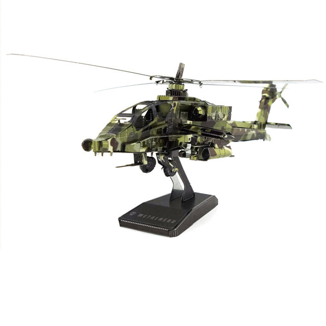 3D 메탈퍼즐 아파치 헬기 칼라