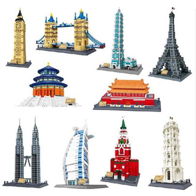 레고 호환 타지마할 아키텍쳐 콜로세움 에펠탑 자유의여신상 빅벤 피라미드 성인 중국 블럭