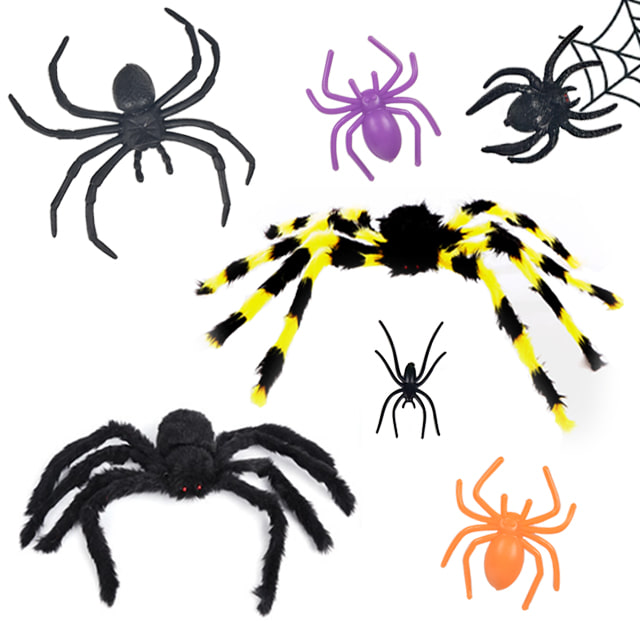 할로윈 거미줄 거미 모형 캠핑 텐트 포토존 꾸미기 파티 장식 소품 인테리어 용품 다이소