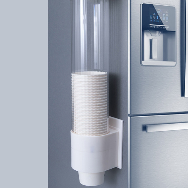 접착식 고정형 수동 종이컵 디스펜서 정수기 홀더 자판기