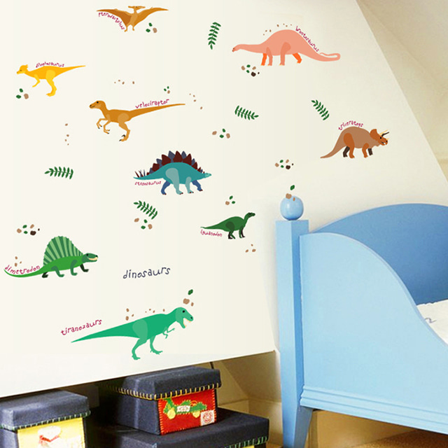 아이방 공룡나라 포인트 벽 데코 스티커
