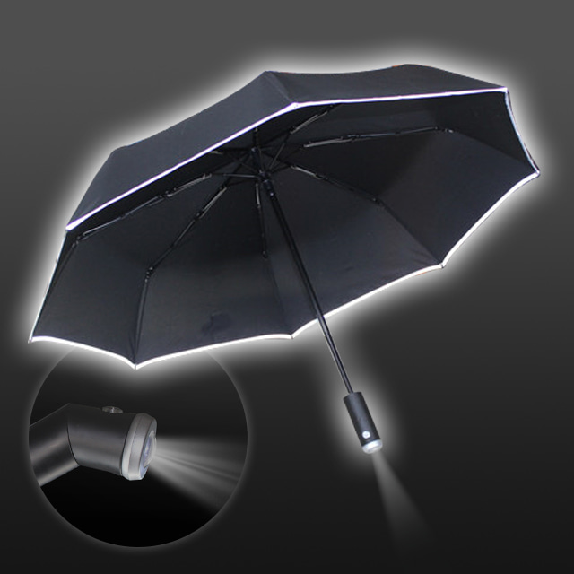 LED 후레쉬 3단 자동 우산