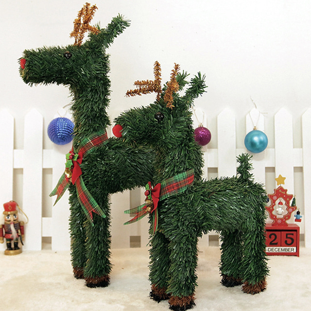 크리스마스 미니트리 나무 루돌프 인형 홈파티 장식 포토존만들기 파티용품