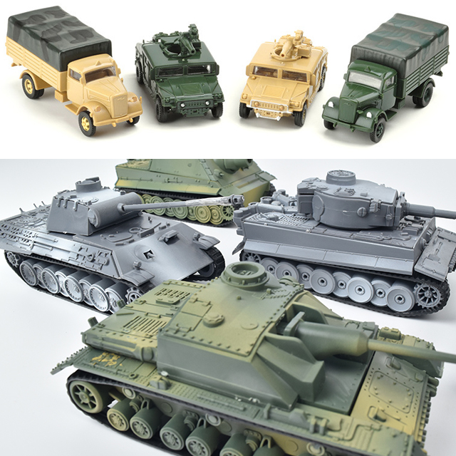 4D 탱크 프라모델 장갑차 전차 군용차 군인차 미니 피규어 조립 장난감