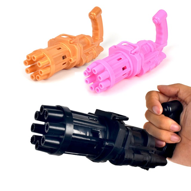 게틀링버블건 비눗방울 총 미니 자동 바주카포 8구 버블건 리필액 대형 요술 머신건 장난감