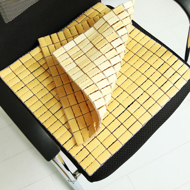 마작방석 대나무 방석 사무실 여름 시원한 아이스 냉감 여름용 나무 땀안차는 의자 냉방석