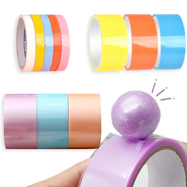 모아 테이프공 스트레스 해소 끈끈이 야광 테이프볼 만들기 세트 어른 장난감 찐득 테이프