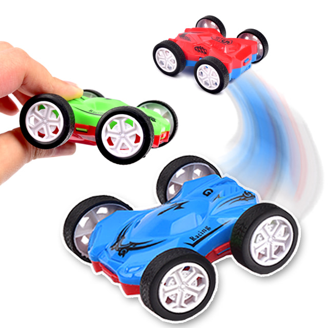 양면 자동차 미니카 어린이 단체 장난감 선물 덤블링 360도 회전 후렉션 미니 레이싱카